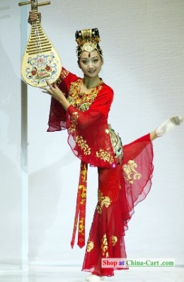 instrument, costume, lady, chinese