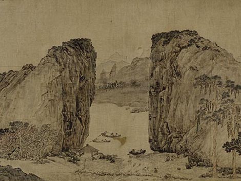 mountain, landscape, art