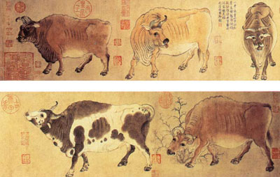 ox, chinese, artwork