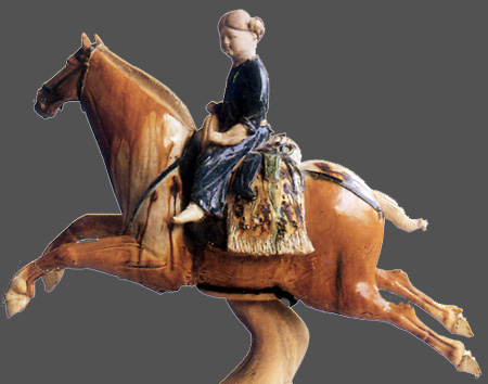 chinese, sculpture, horse,women